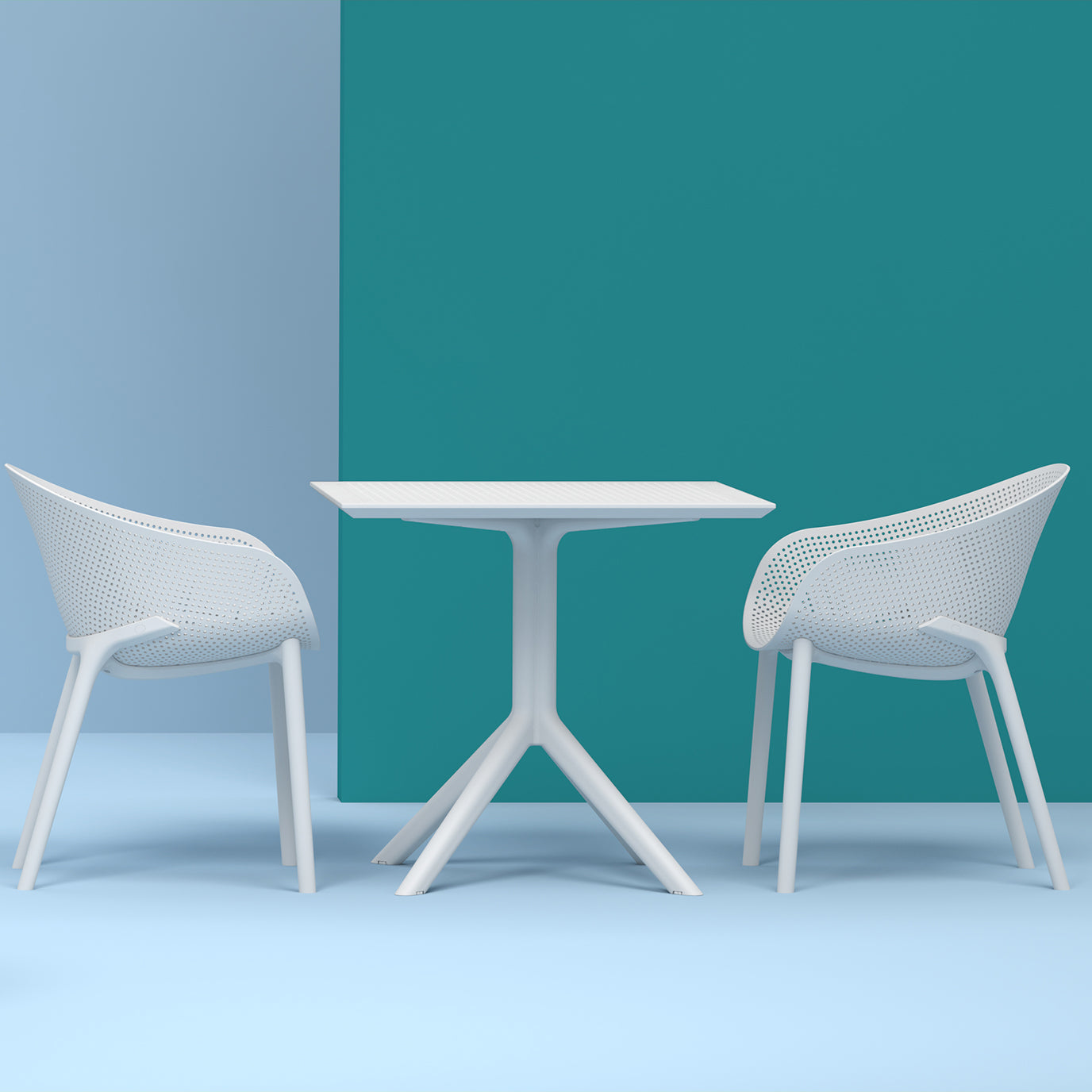Siesta Sky 3 Piece Chat Table Setting