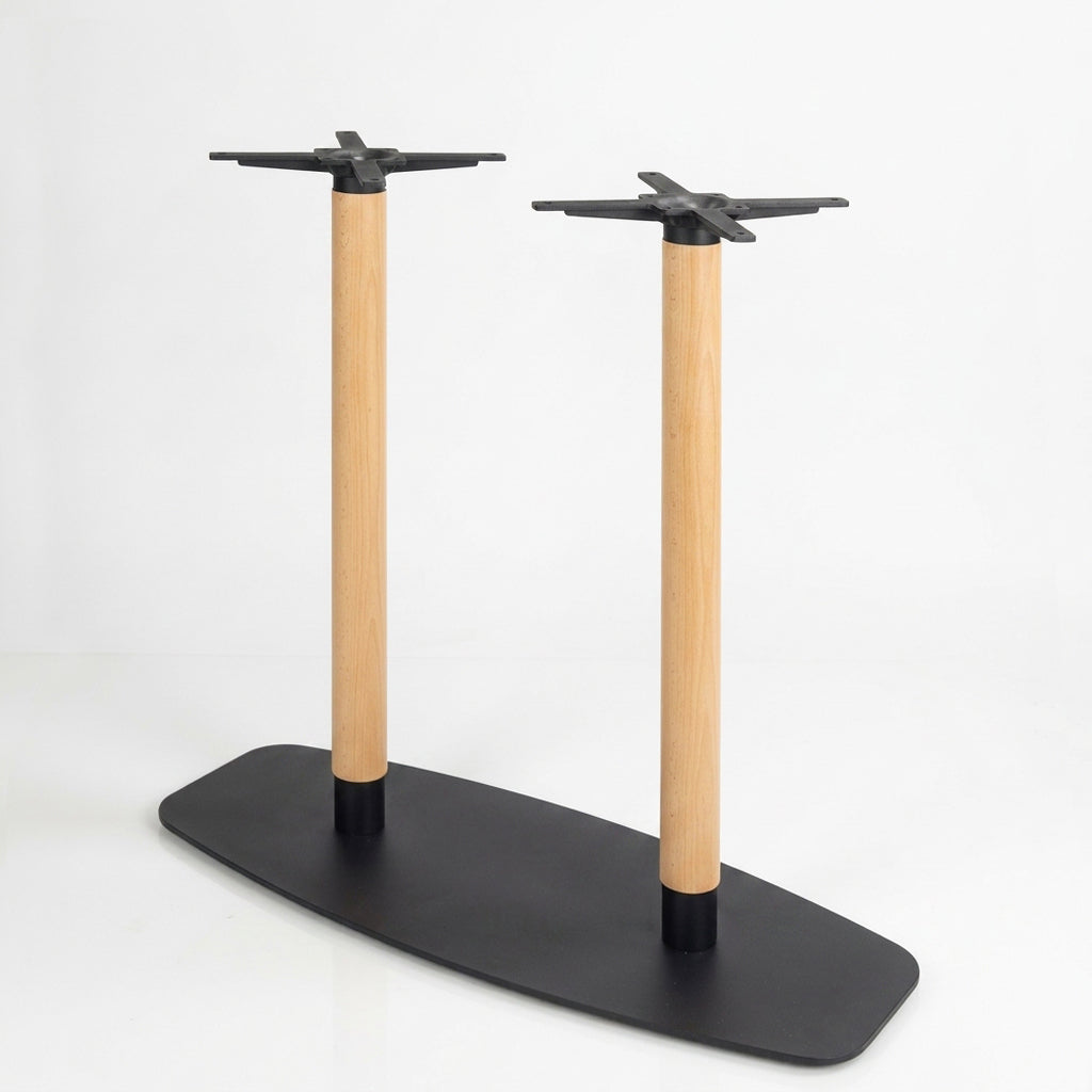 Contour Twin 1200mm Bar Table Base