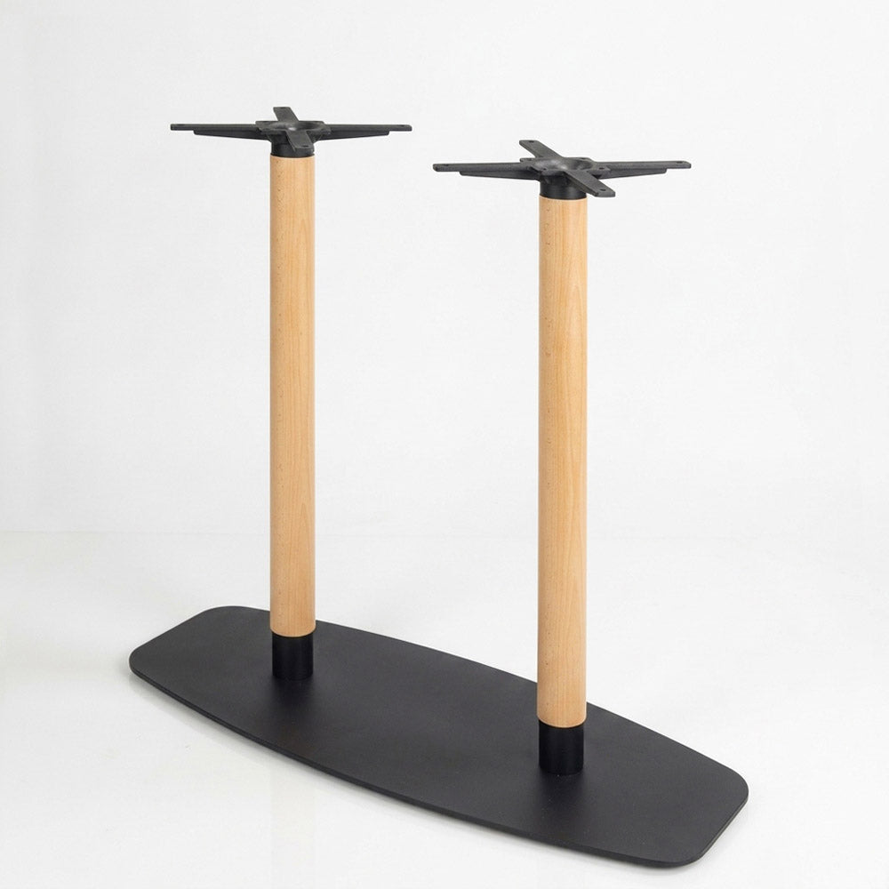 Contour Twin 1200mm Bar Table Base