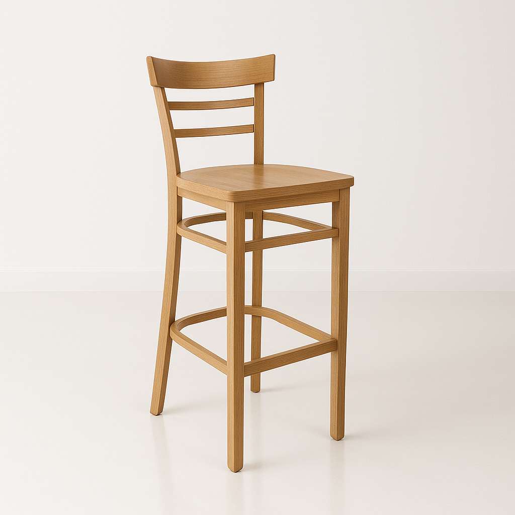 Durafurn Vienna Barstool Timber Seat
