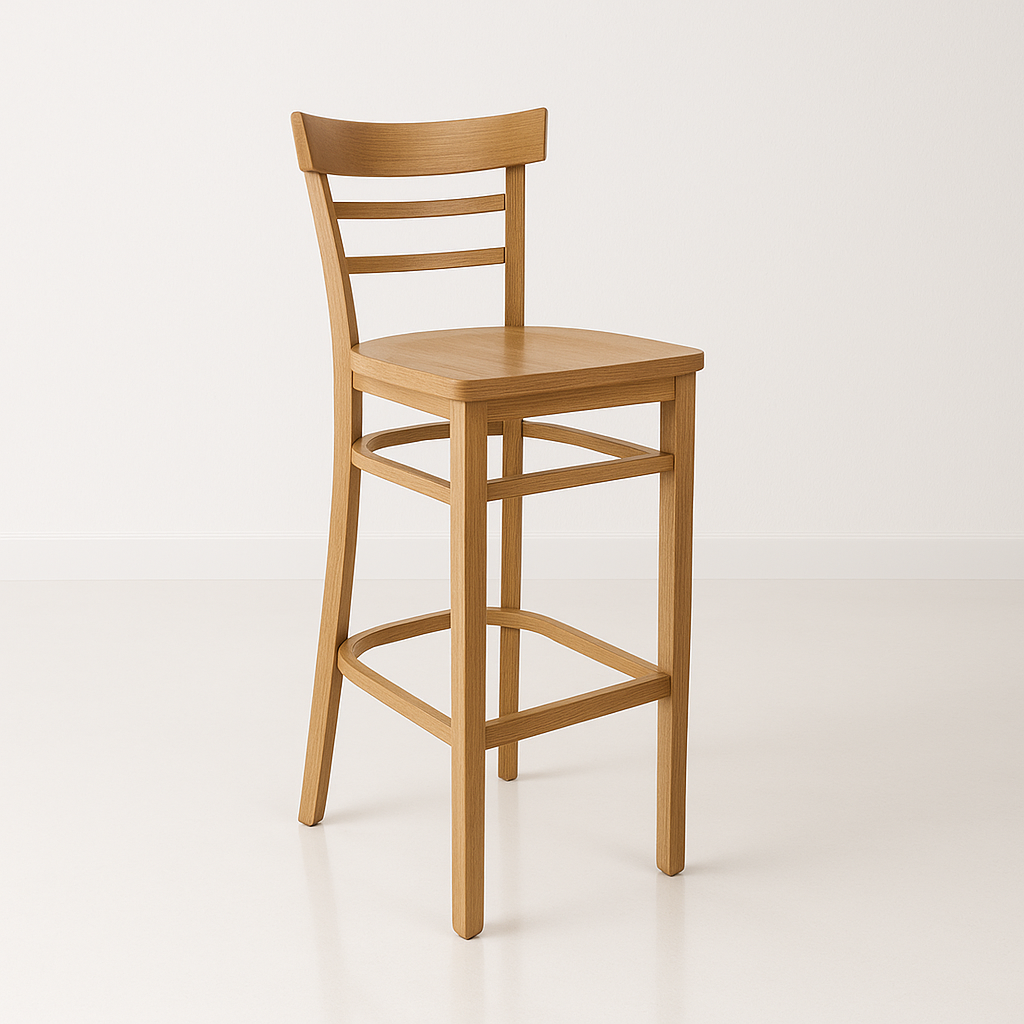 Durafurn Vienna Barstool Timber Seat