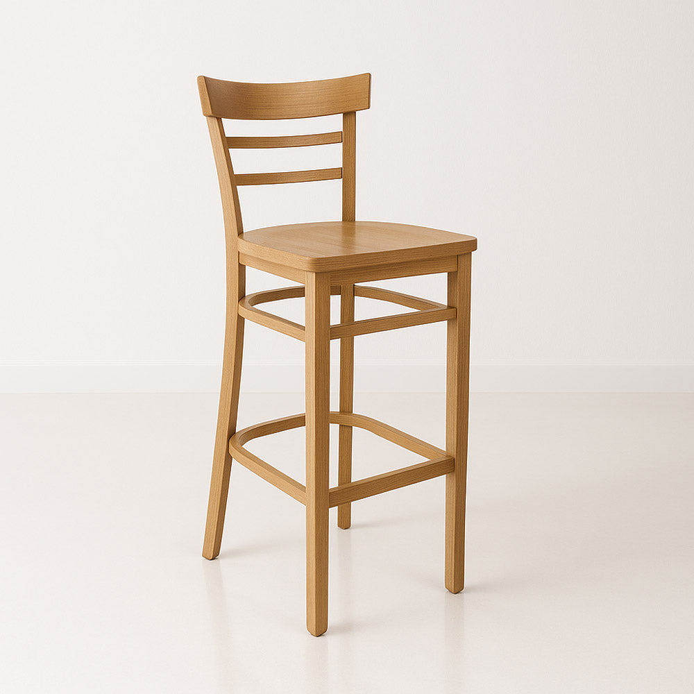 Durafurn Vienna Barstool Timber Seat