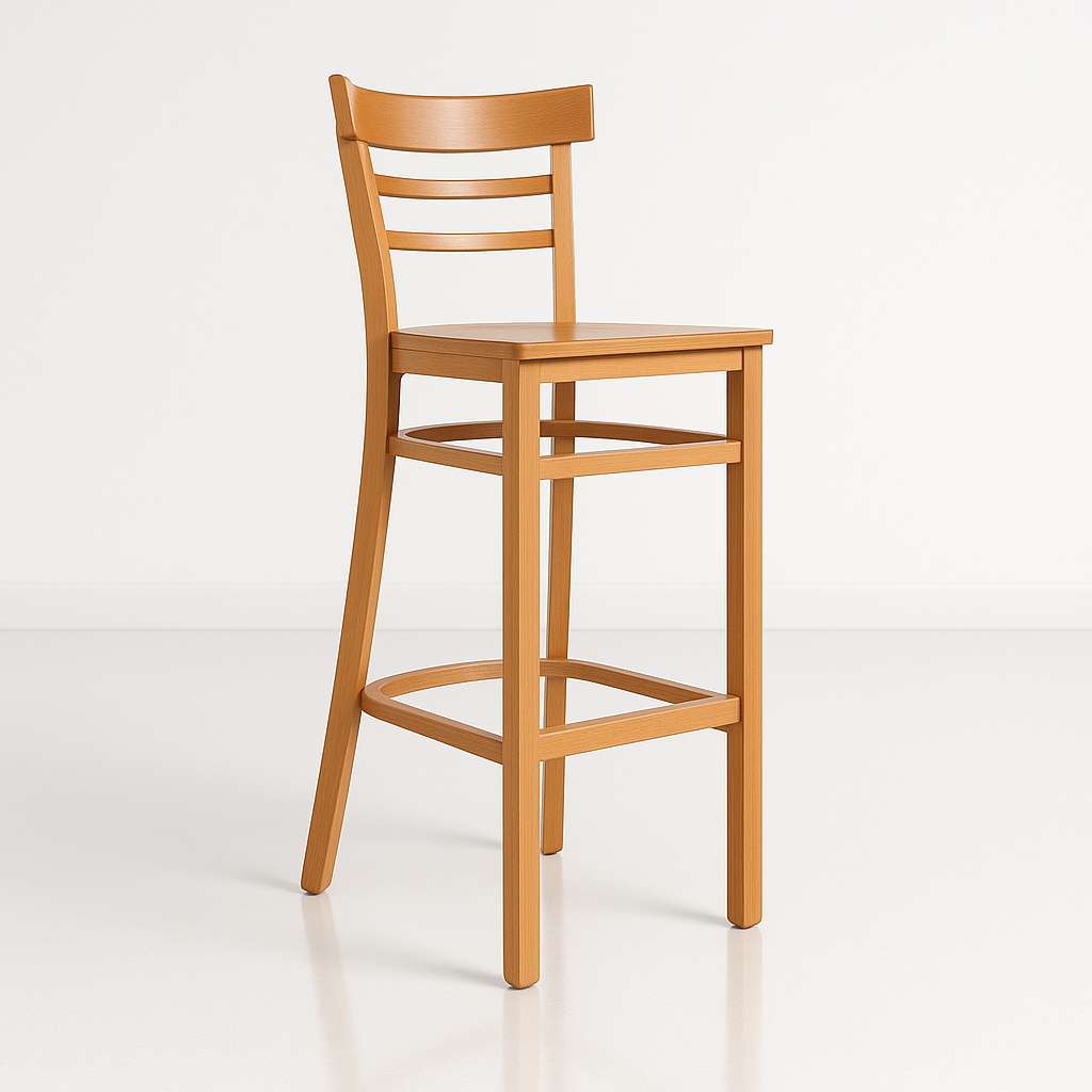 Durafurn Vienna Barstool Timber Seat