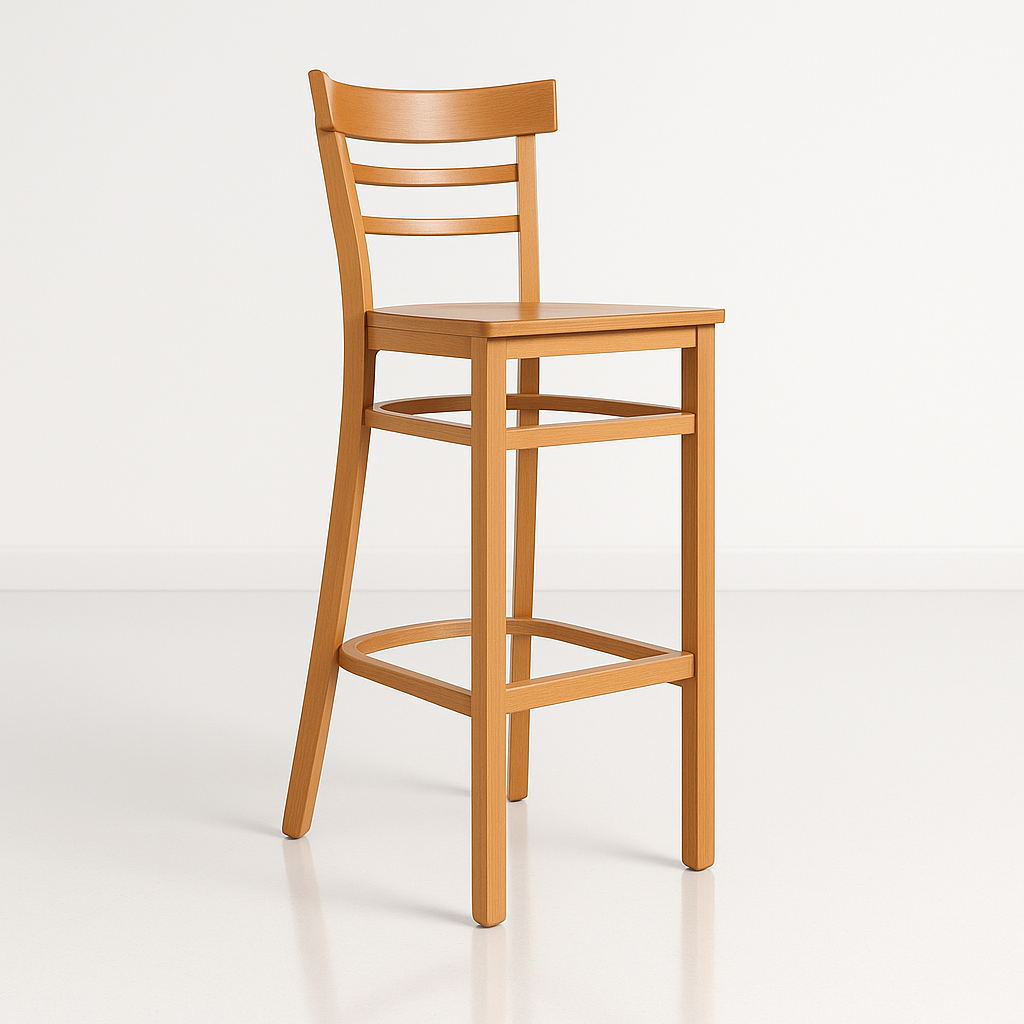 Durafurn Vienna Barstool Timber Seat
