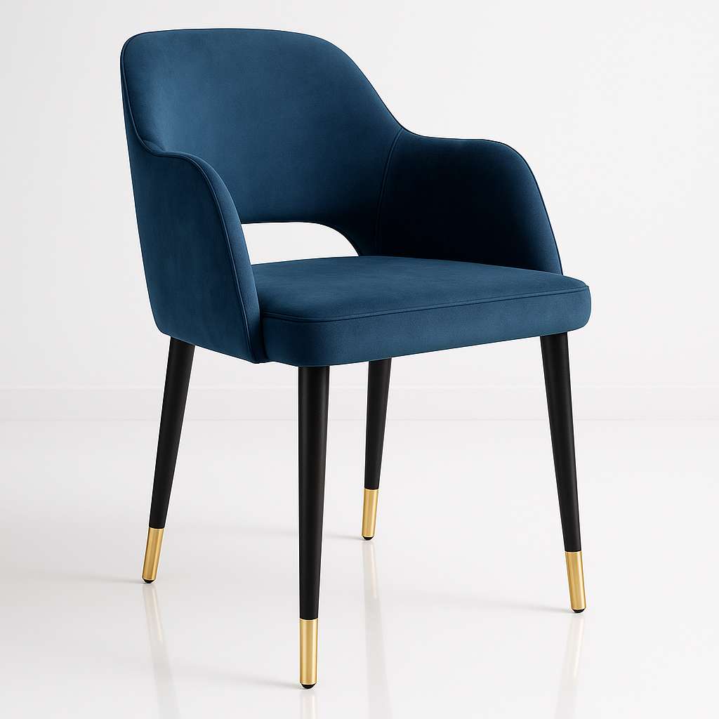 Durafurn Sorbet Chair with Black Metal 450h Legs