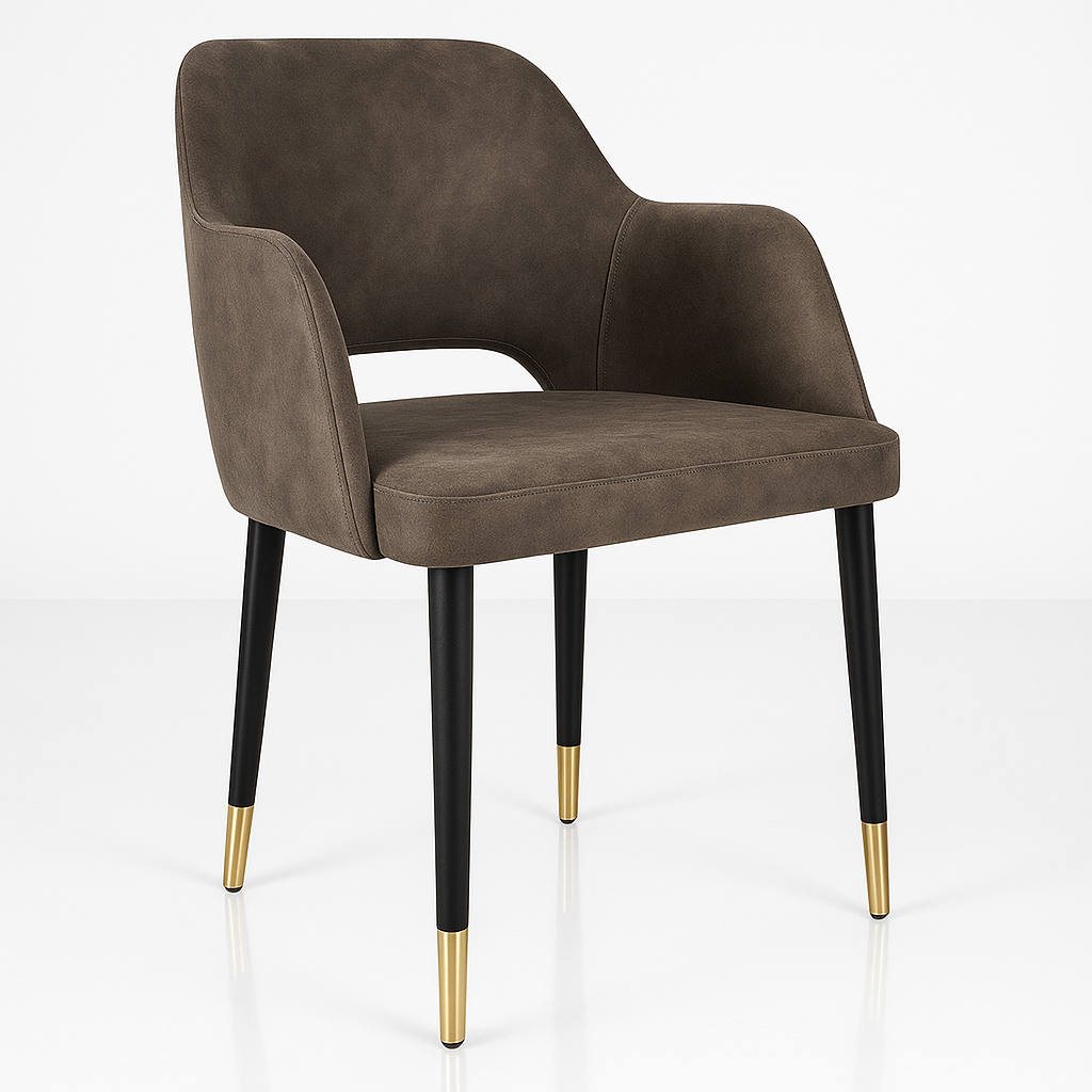 Durafurn Sorbet Chair with Black Metal 450h Legs