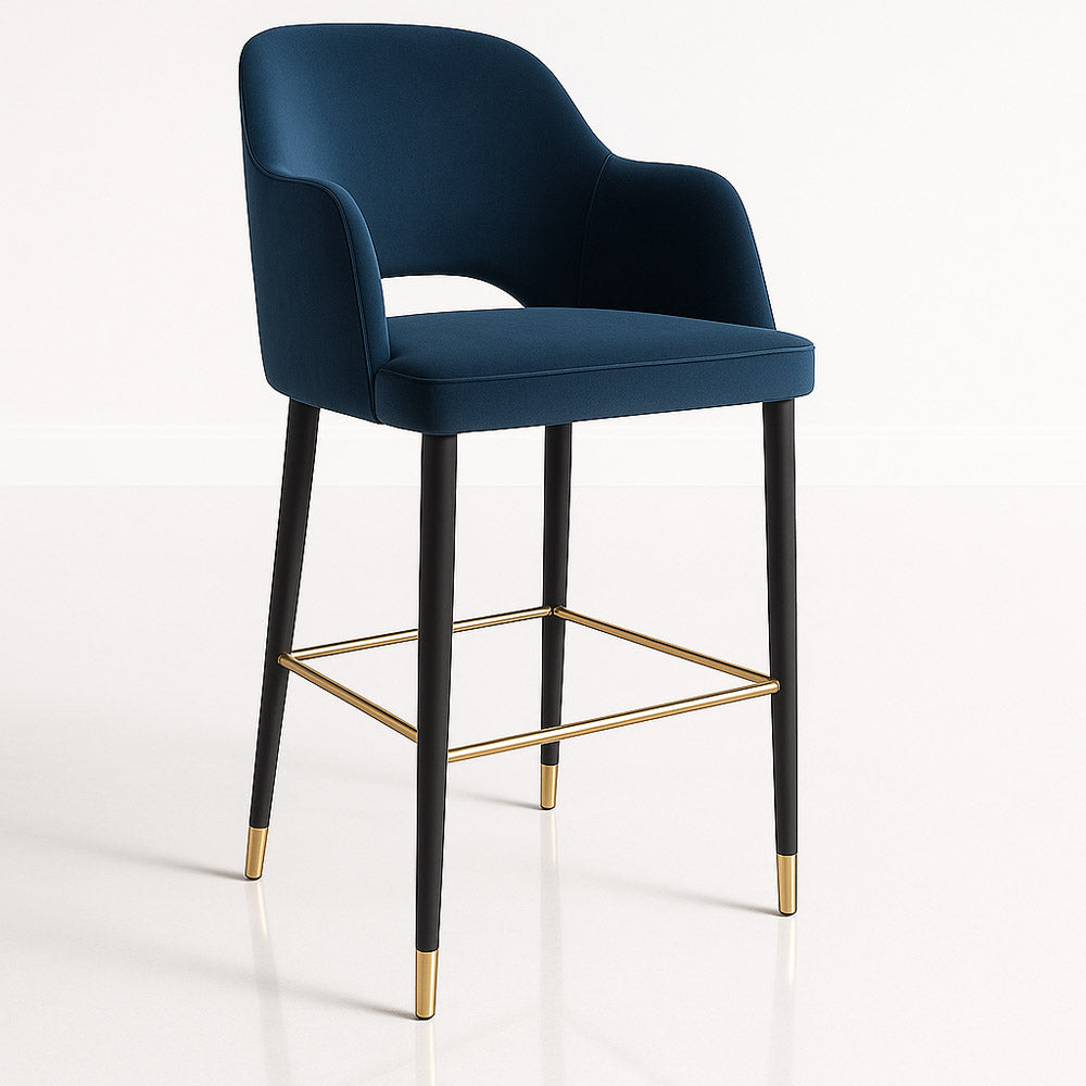 Durafurn Sorbet Counter Stool - Black Metal 650h Legs