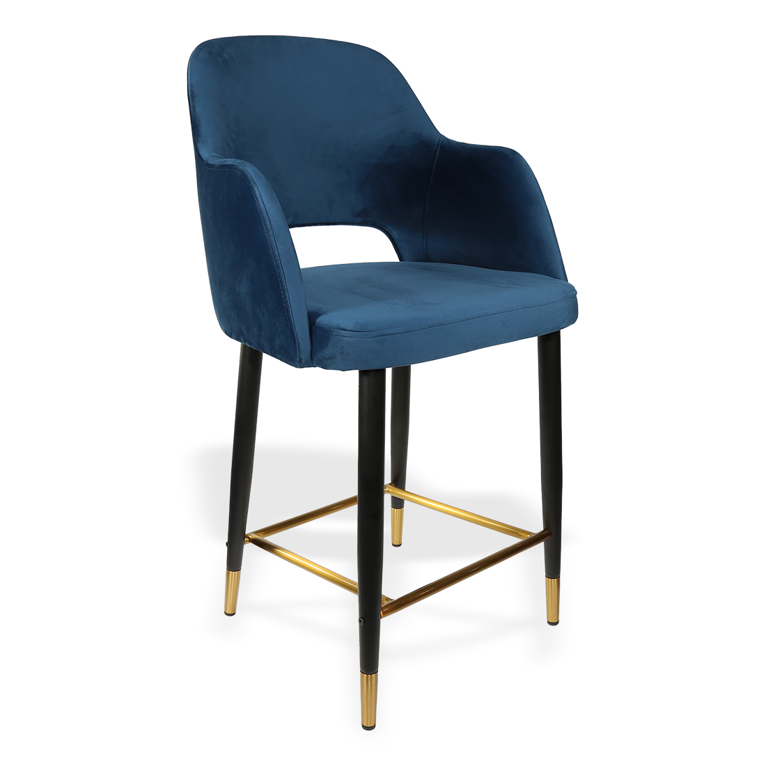 Durafurn Sorbet Counter Stool - Black Metal 650h Legs