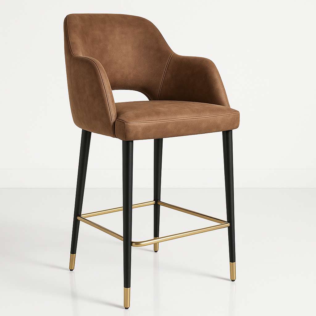 Durafurn Sorbet Counter Stool - Black Metal 650h Legs