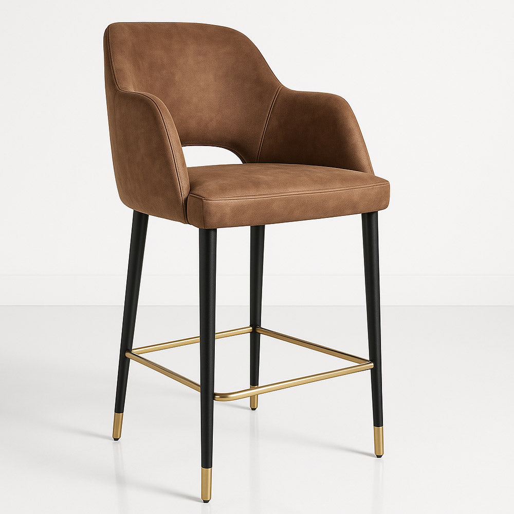 Durafurn Sorbet Counter Stool - Black Metal 650h Legs