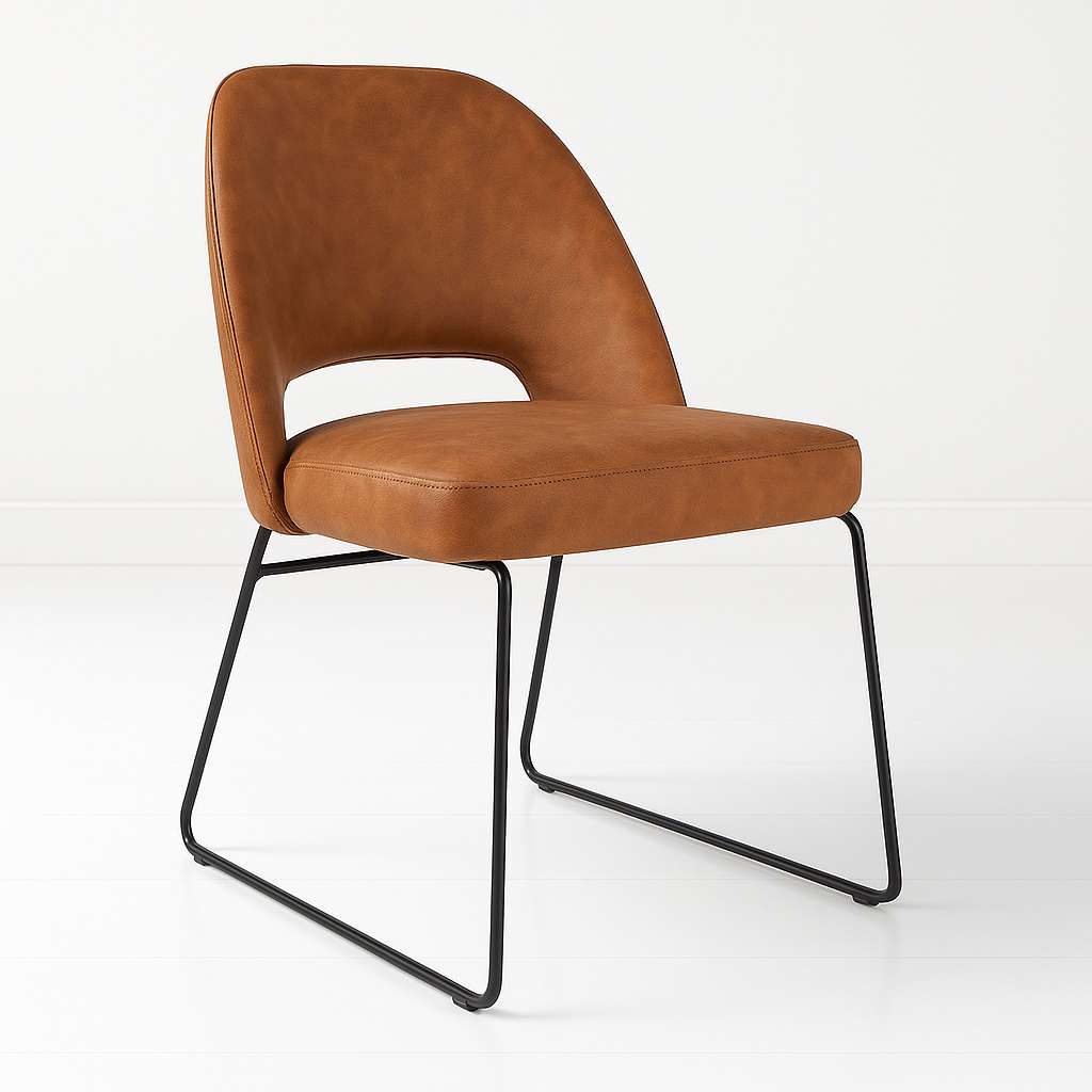 Durafurn Semifreddo Chair with Black Sled Base