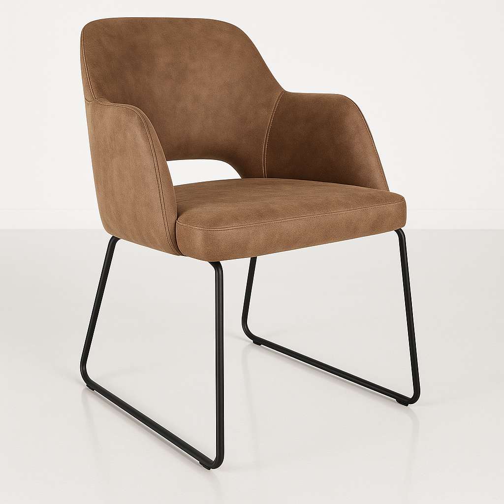 Durafurn Sorbet Chair with Black Sled Base