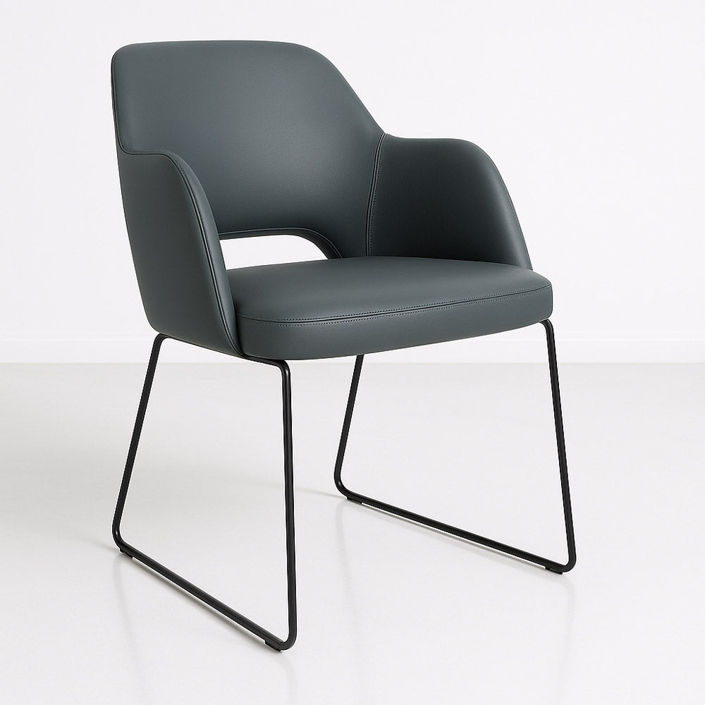 Durafurn Sorbet Chair with Black Sled Base