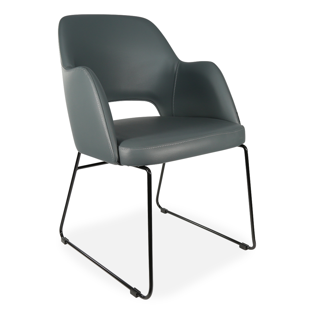 Durafurn Sorbet Chair with Black Sled Base