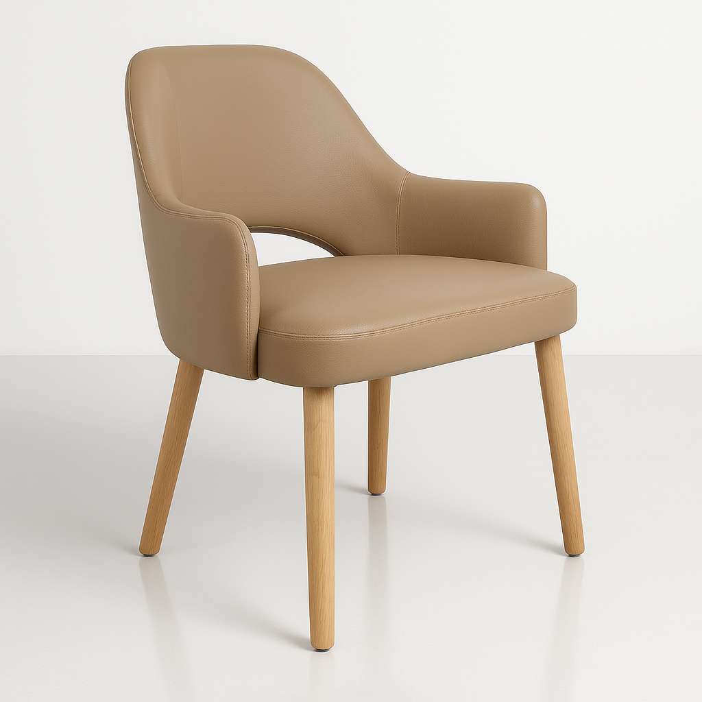 Durafurn BonBon Armchair - Trojan Oak Legs