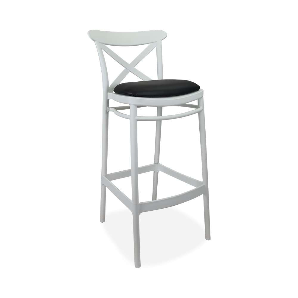 Siesta Cross Back Bar Stools  with Cushion