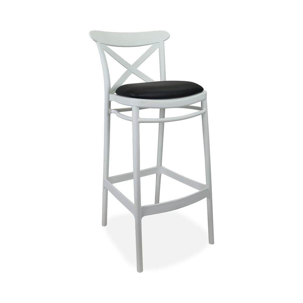 Siesta Cross Back Bar Stools  with Cushion