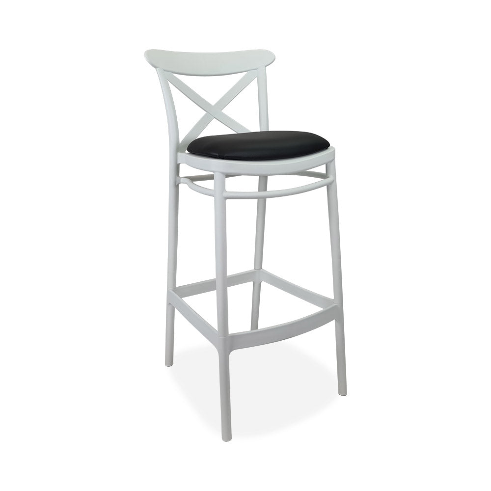 Siesta Cross Back Bar Stools  with Cushion