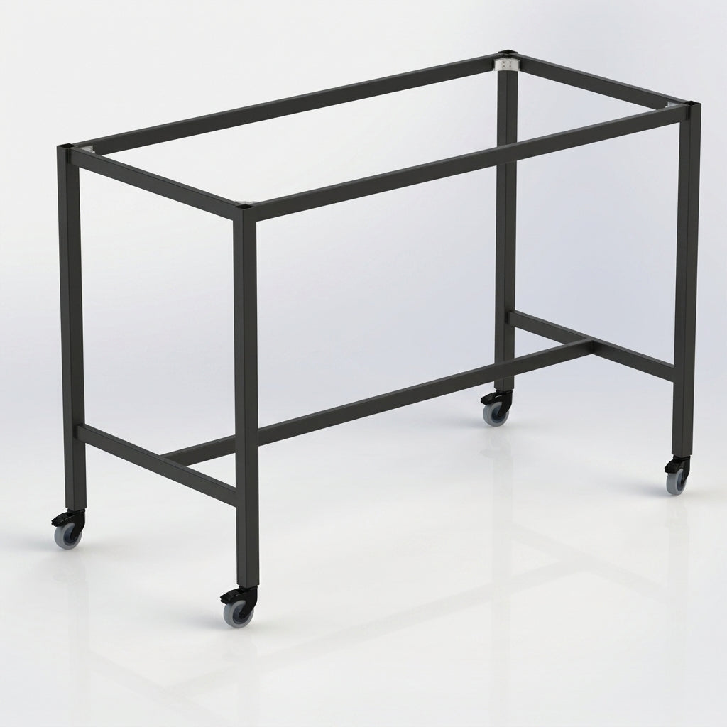 Durafurn Spire Square Leg 950 Bar Height Frame with 100mmH Castors