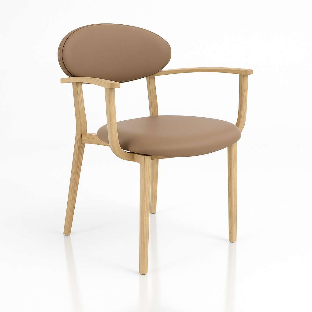 Durafurn Atlanta Armchair - Narrow Upholstered Backrest