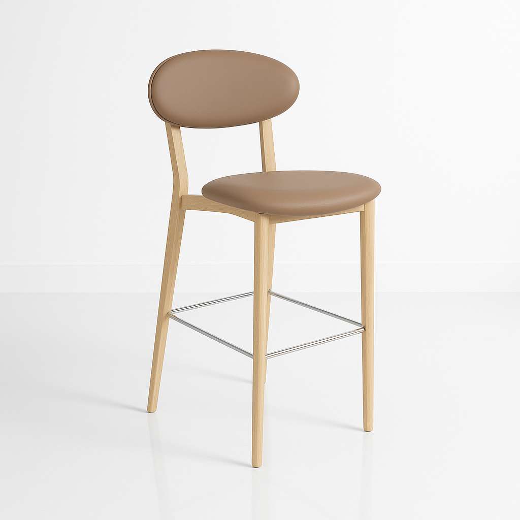 Durafurn Atlanta Barstool - Narrow Upholstered Backrest