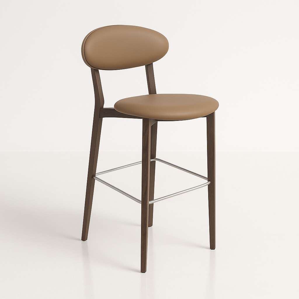 Durafurn Atlanta Barstool - Narrow Upholstered Backrest