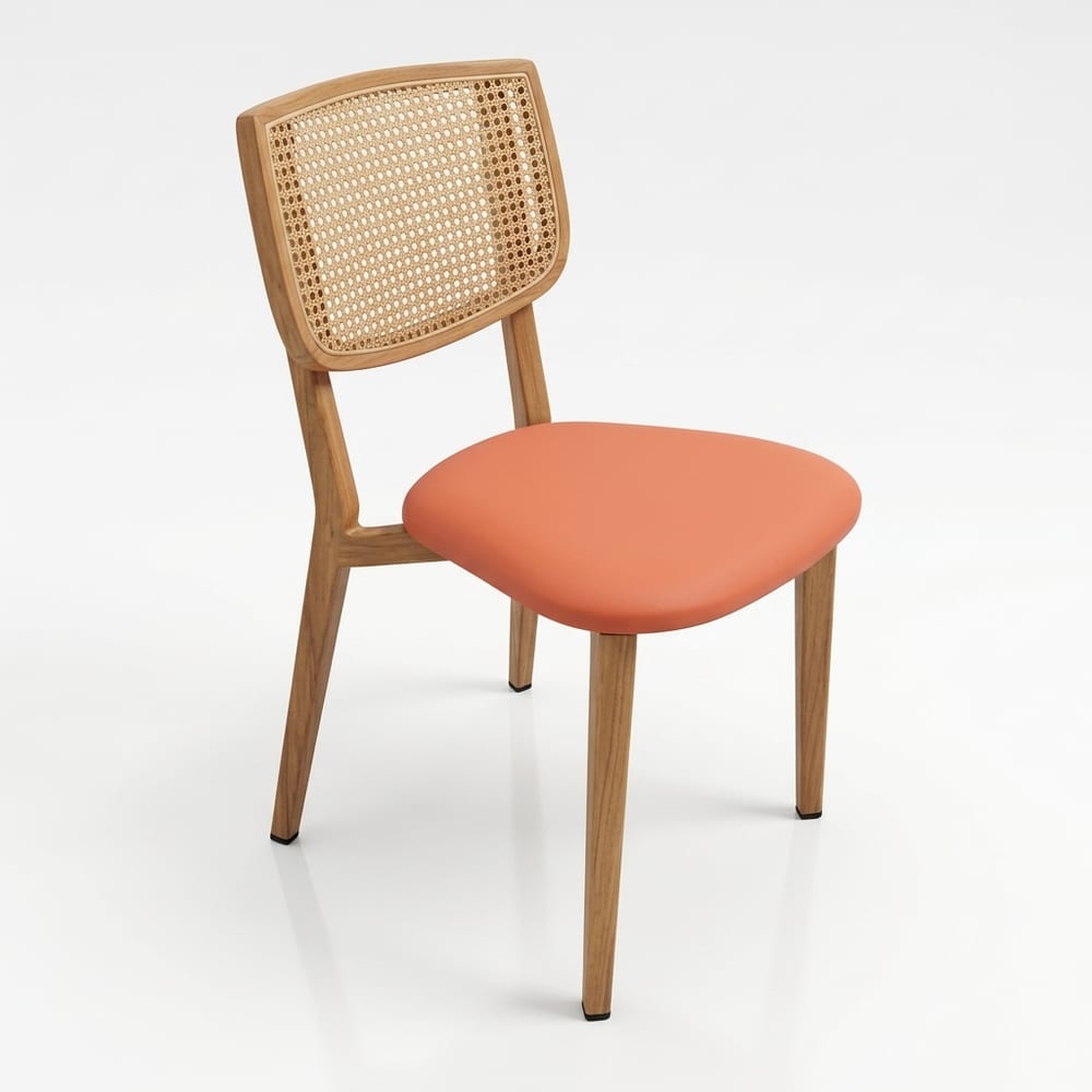 Durafurn Atlanta Outdoor Chair - Teak - Cane Backrest