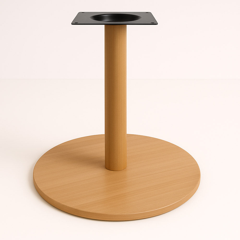 Wood Look 540mm Round Table Base
