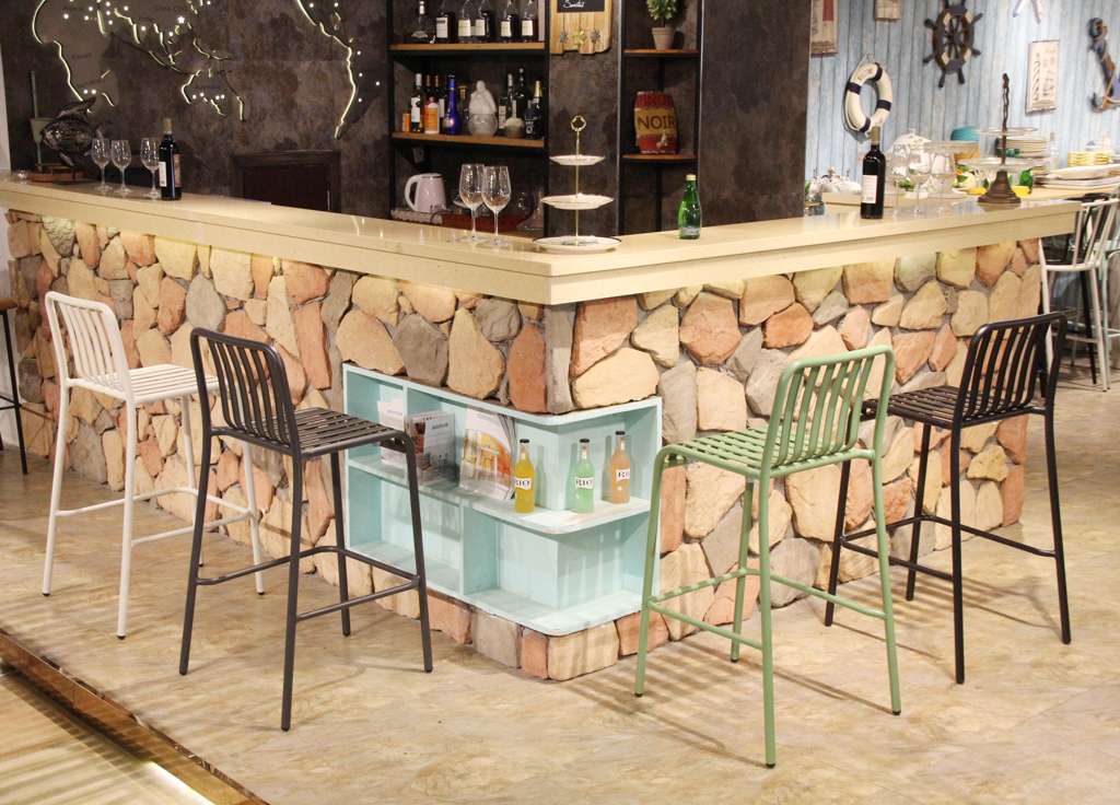 Durafurn Bordeaux Bar Stool