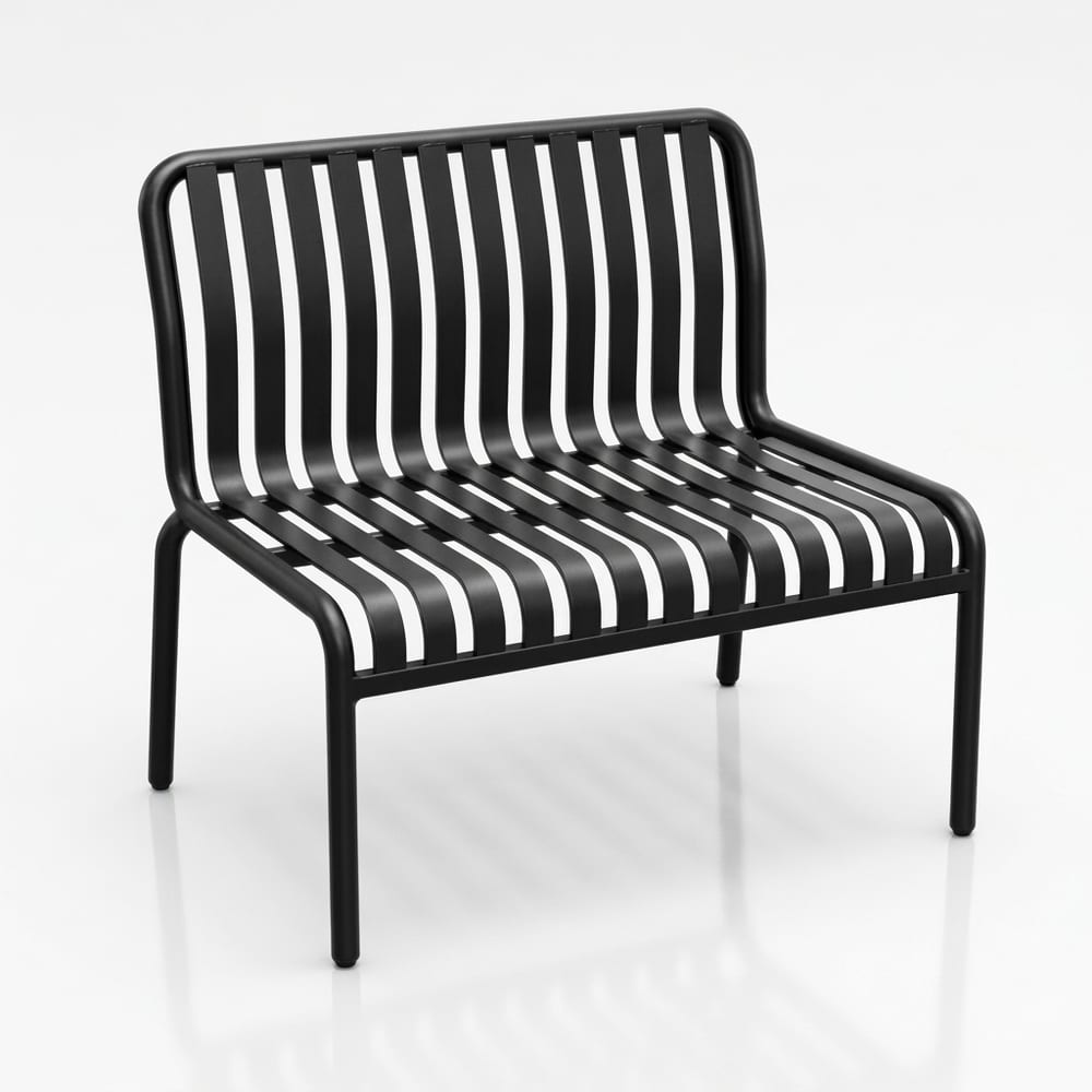 Durafurn Bordeaux Bench with Backrest 800mm