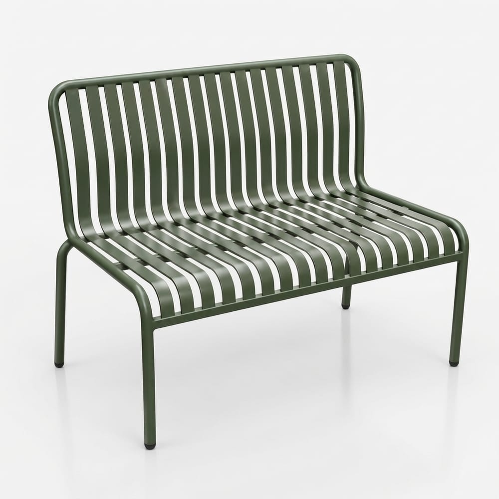 Durafurn Bordeaux Bench with Backrest 1200mm