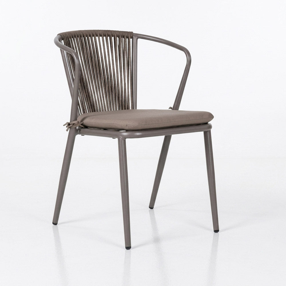 Weaving Rope Dining Chair Restaurant Cafe Garden Rope Chair