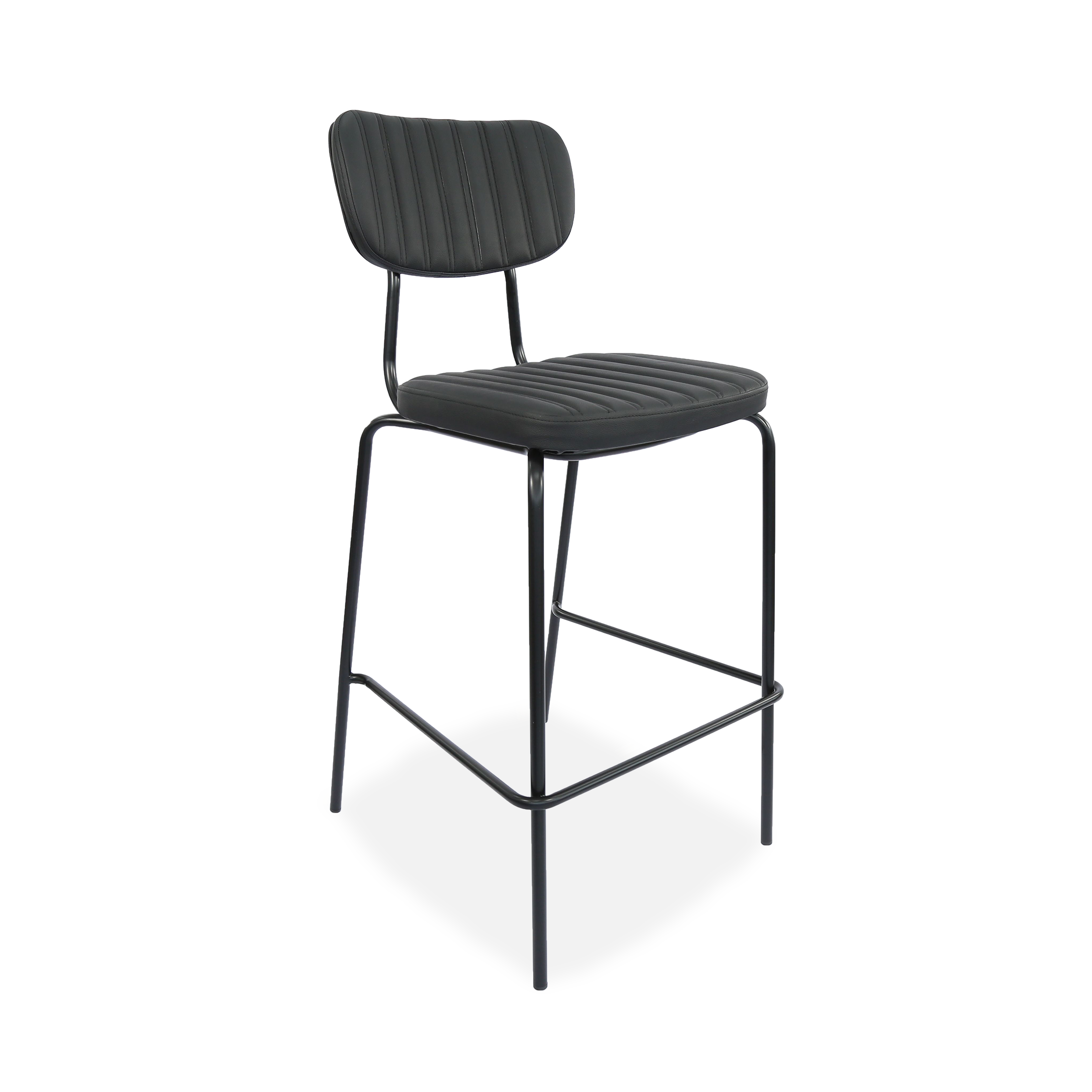Durafurn Tiramisu Barstool - Black Frame / Upholstered