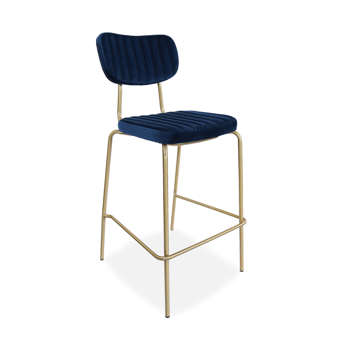 Durafurn Tiramisu Barstool - Brass Frame / Upholstered