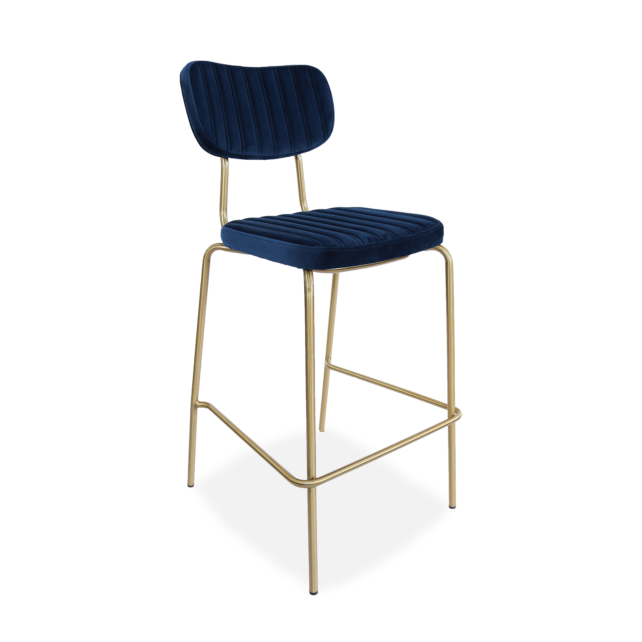 Durafurn Tiramisu Barstool - Brass Frame / Upholstered