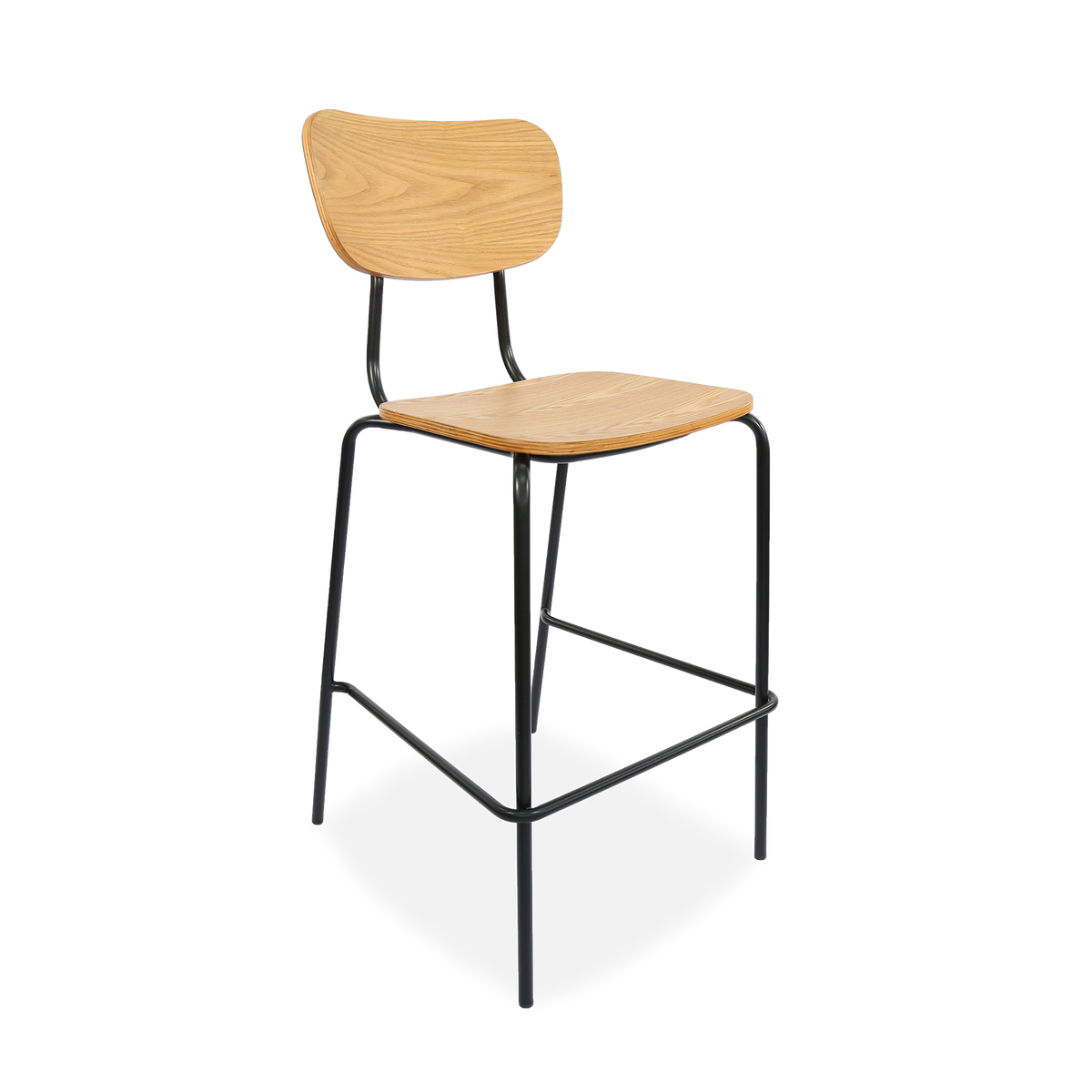 Durafurn Tiramisu Barstool - Black Frame / Ply