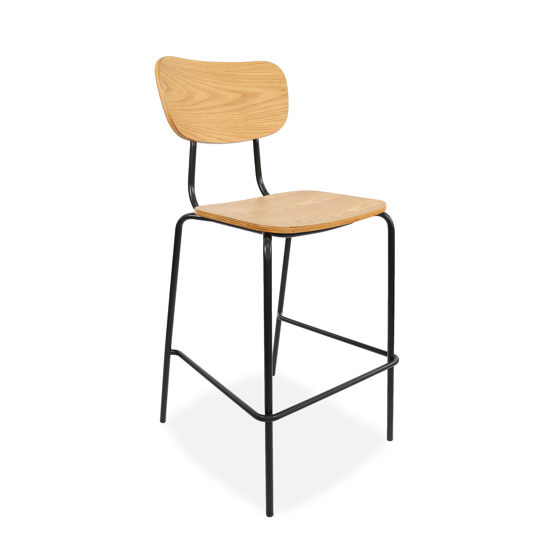 Durafurn Tiramisu Barstool - Black Frame / Ply
