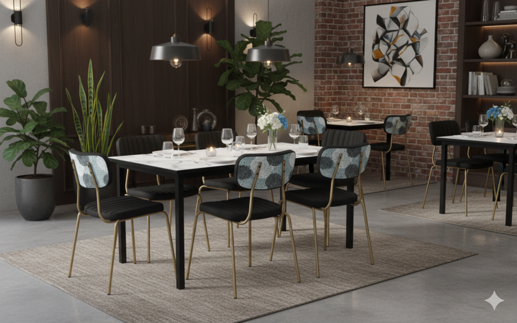 Durafurn Spire Square Leg Table Height Frame